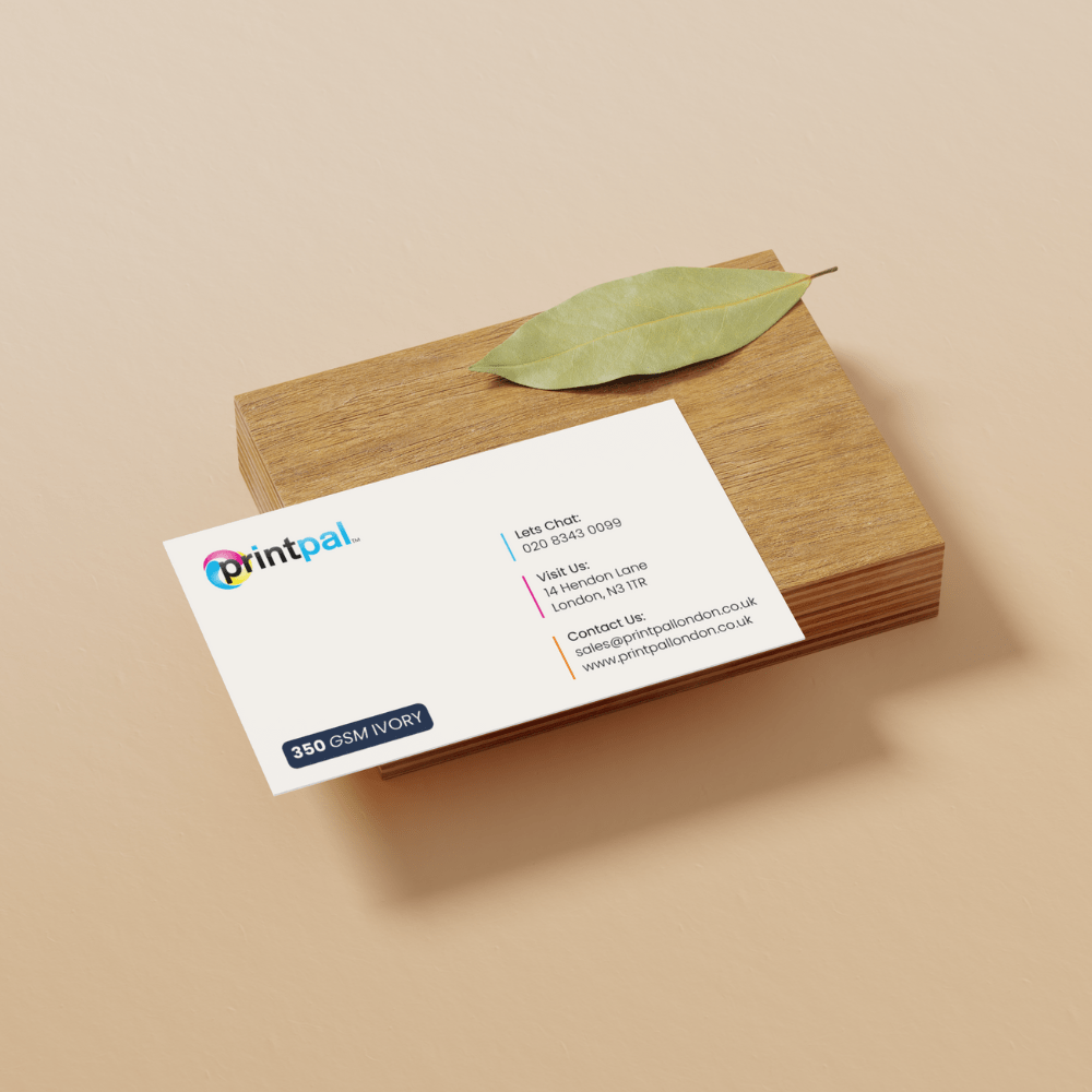 350gsm Mayfair Ivory Business Cards